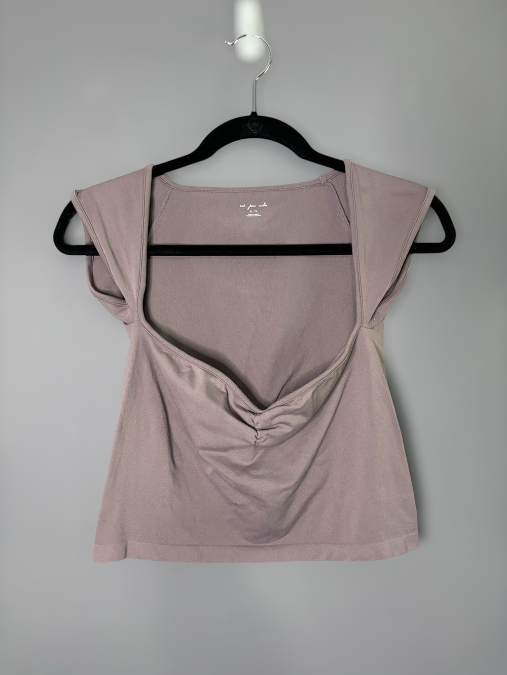 Out From Under Urban Outfitters Mauve Front Cap Sleeve Crop Top XL